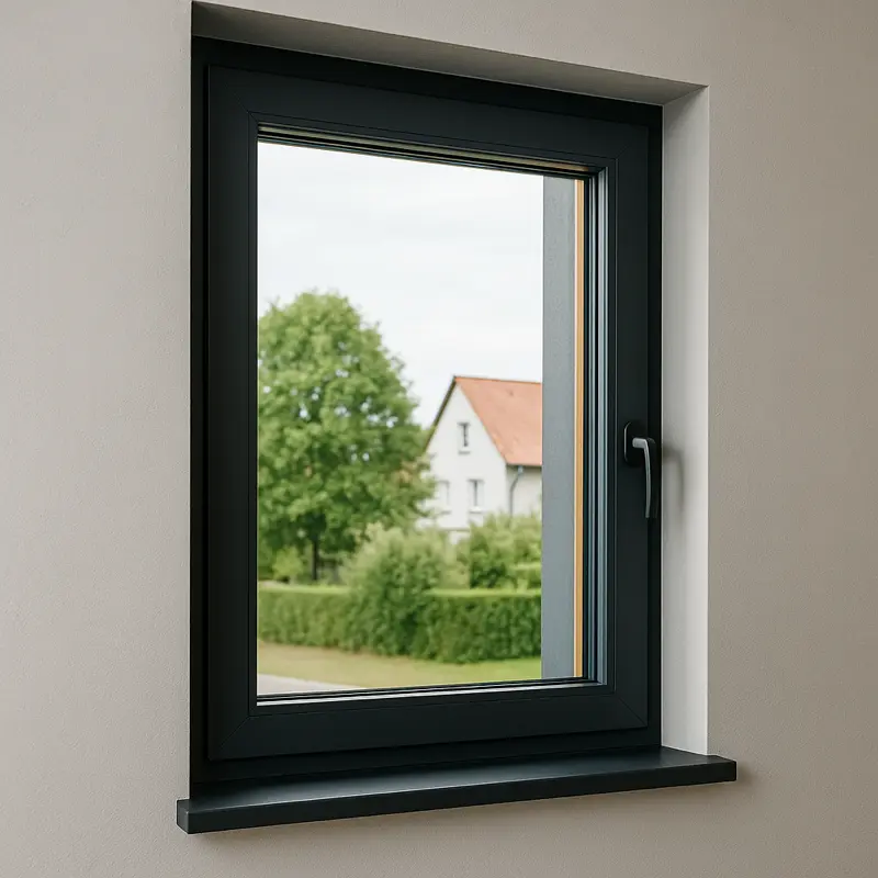 Moderne Fenster – Rheinblick